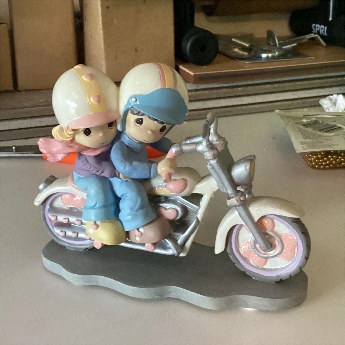 Two For The Road Collection Two Hearts Two Wheels Figurine – , 2
