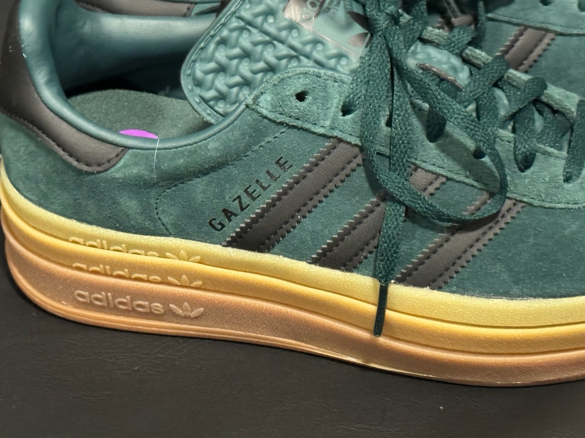 Adidas Gazelle Bold Pine Green JQ3583 Platform Sneakers Youth 6.5 3