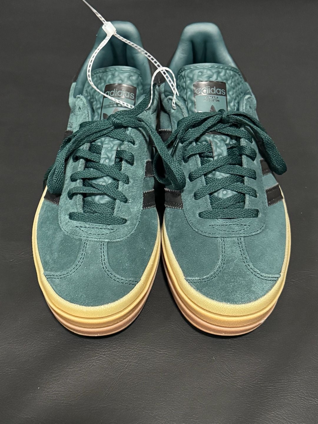 Adidas Gazelle Bold Pine Green JQ3583 Platform Sneakers Youth 6.5 4