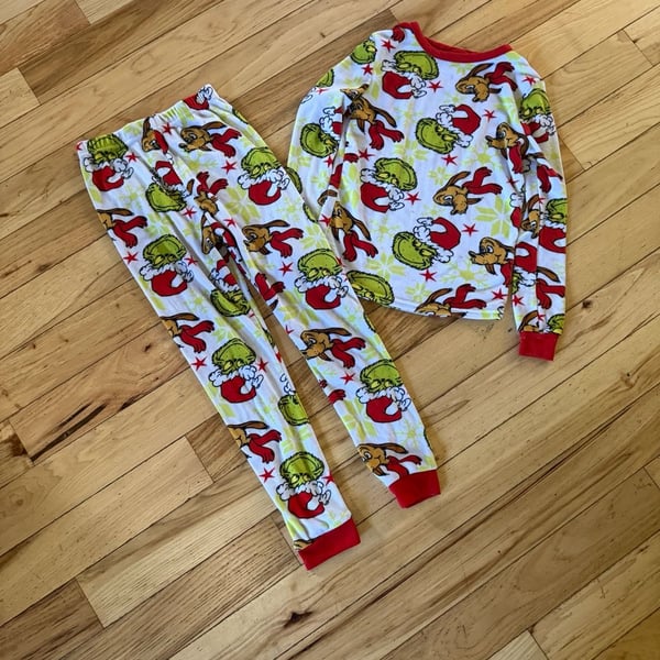 Dr. Seuss The Grinch Pajama Set Size 8 Christmas Holiday