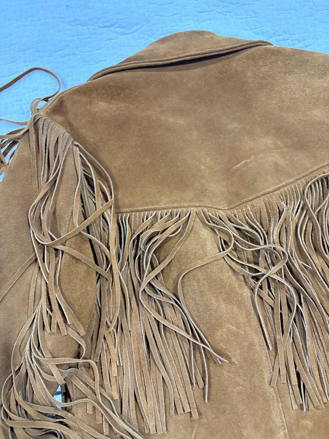 Vintage Schott NYC Suede Fringe Jacket Men’s 40 Brown Western Made in USA 12
