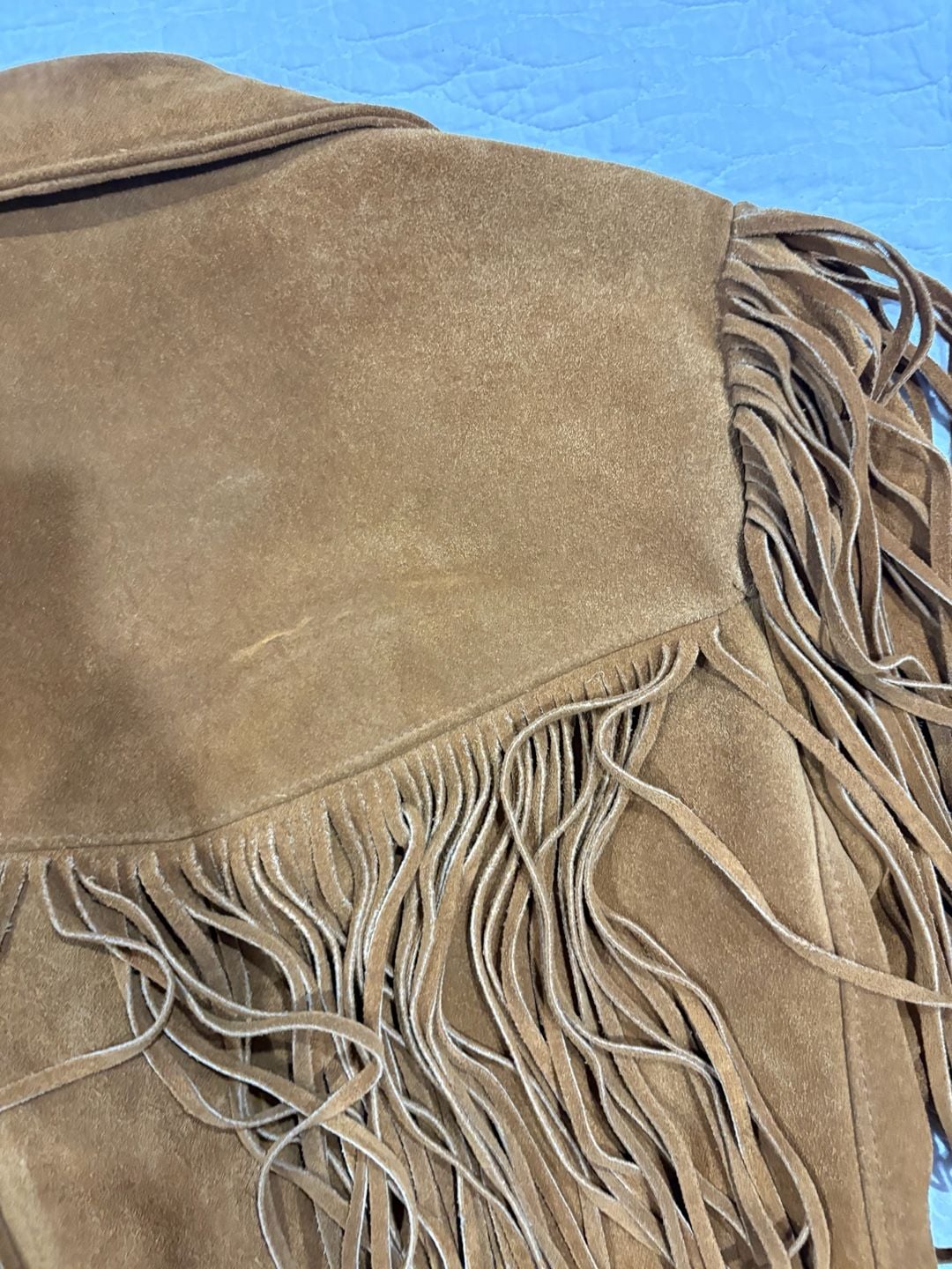 Vintage Schott NYC Suede Fringe Jacket Men’s 40 Brown Western Made in USA 13