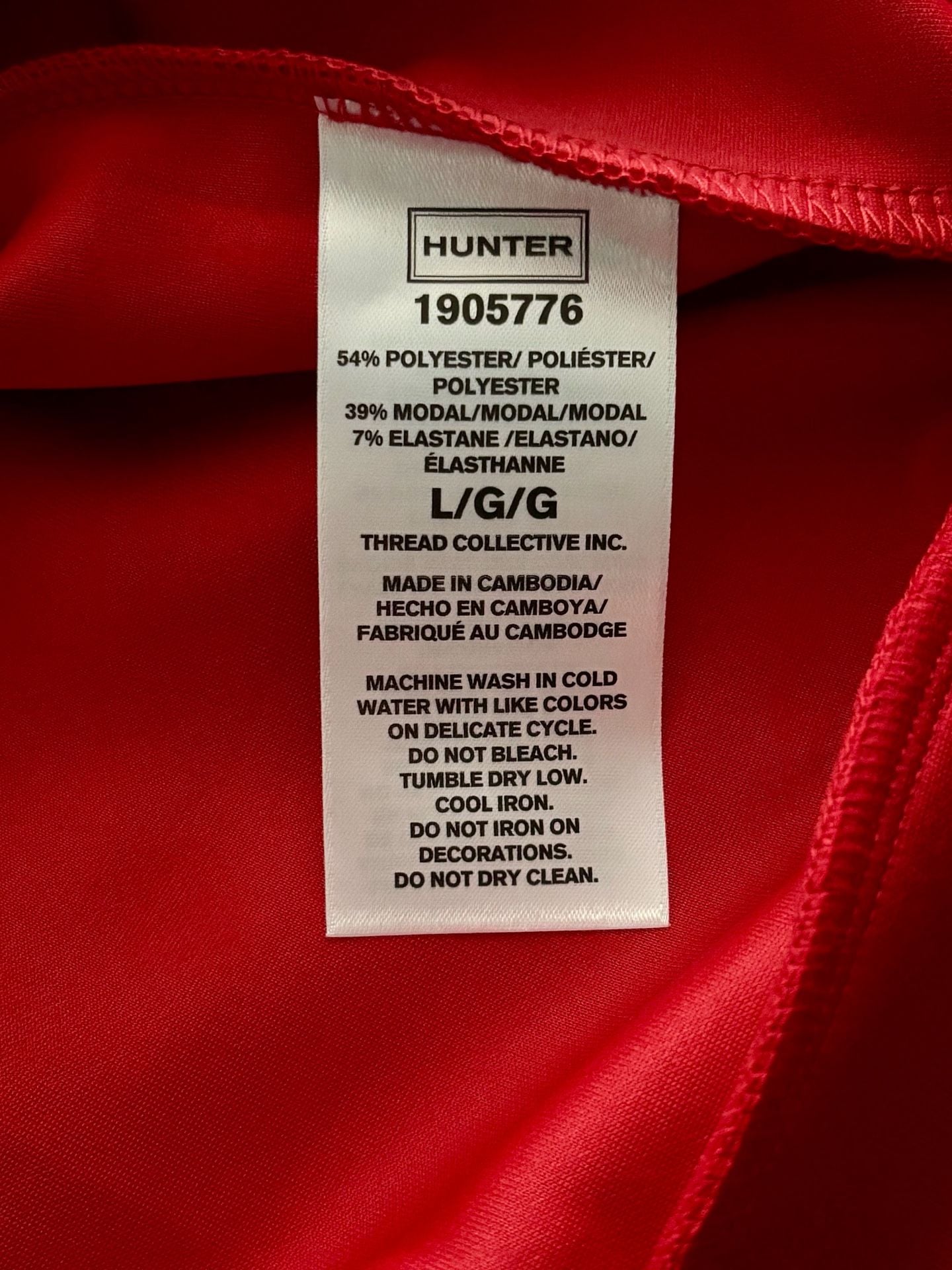 Hunter Women’s Embossed Pullover Size L Red Sweatshirt (NWT) 6