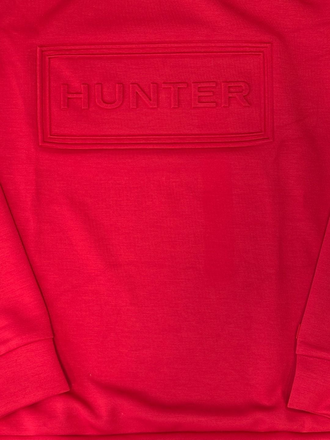 Hunter Women’s Embossed Pullover Size L Red Sweatshirt (NWT) 7