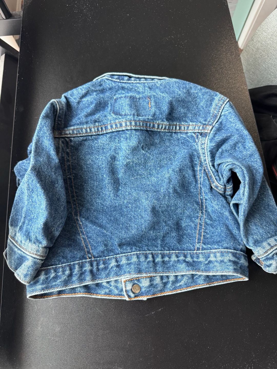 Levi's Denim Jacket Size 3T Orange Tab Vintage Made in USA 4