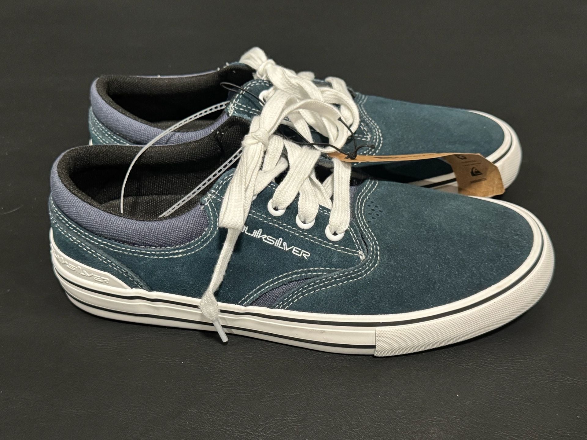 Quiksilver Aerial Size 8.5 Blue Leather Skate Shoes Sneakers 2