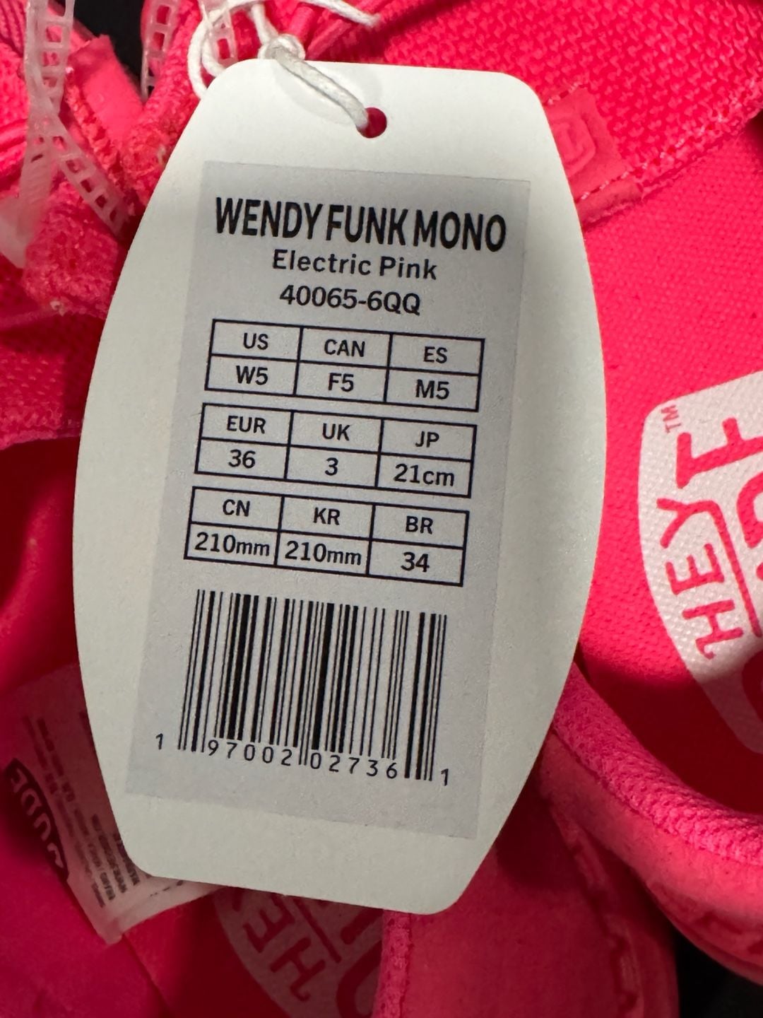 Hey Dude Wendy Funk Mono Size W5 Electric Pink Slip-On Casual Shoes 8