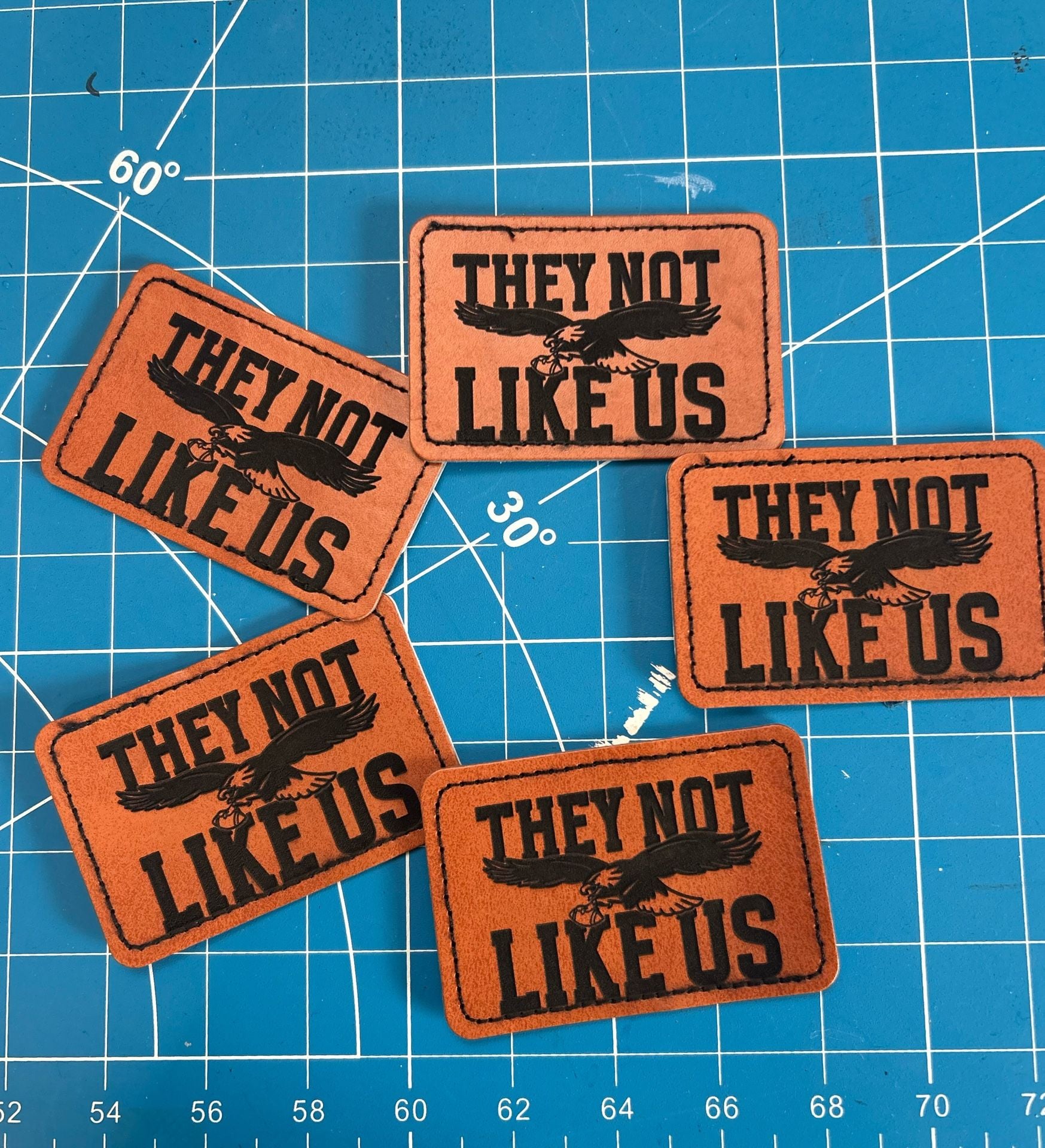 Leather Patch They Not Like Us Eagle 2