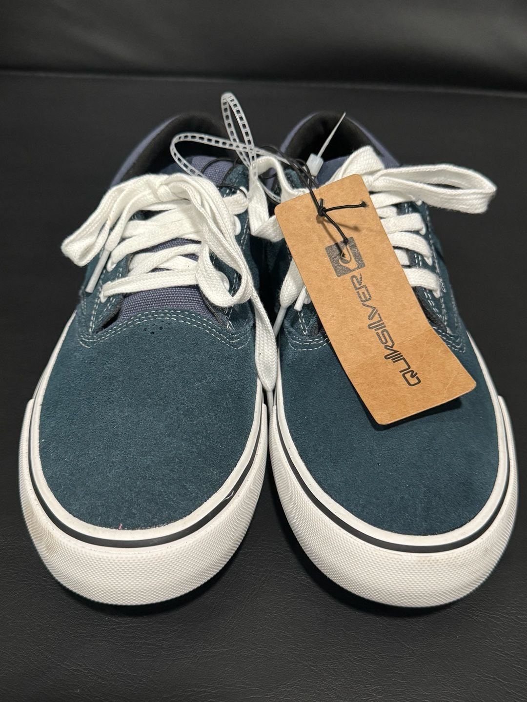 Quiksilver Aerial Shoes Size 8 Blue Leather Skate Sneakers New 3