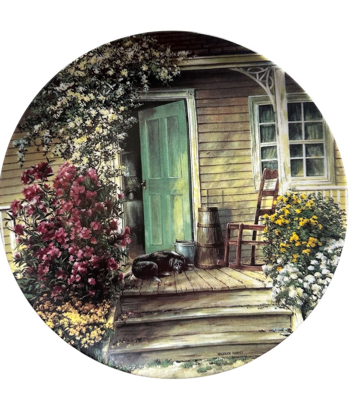 W.S. George Maurice Harvey Country Nostalgia Series Collector Plates Set of 4 4