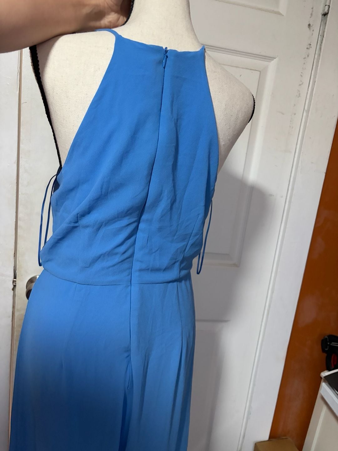 Gianni Bini Halter Jumpsuit Size M Blue 5