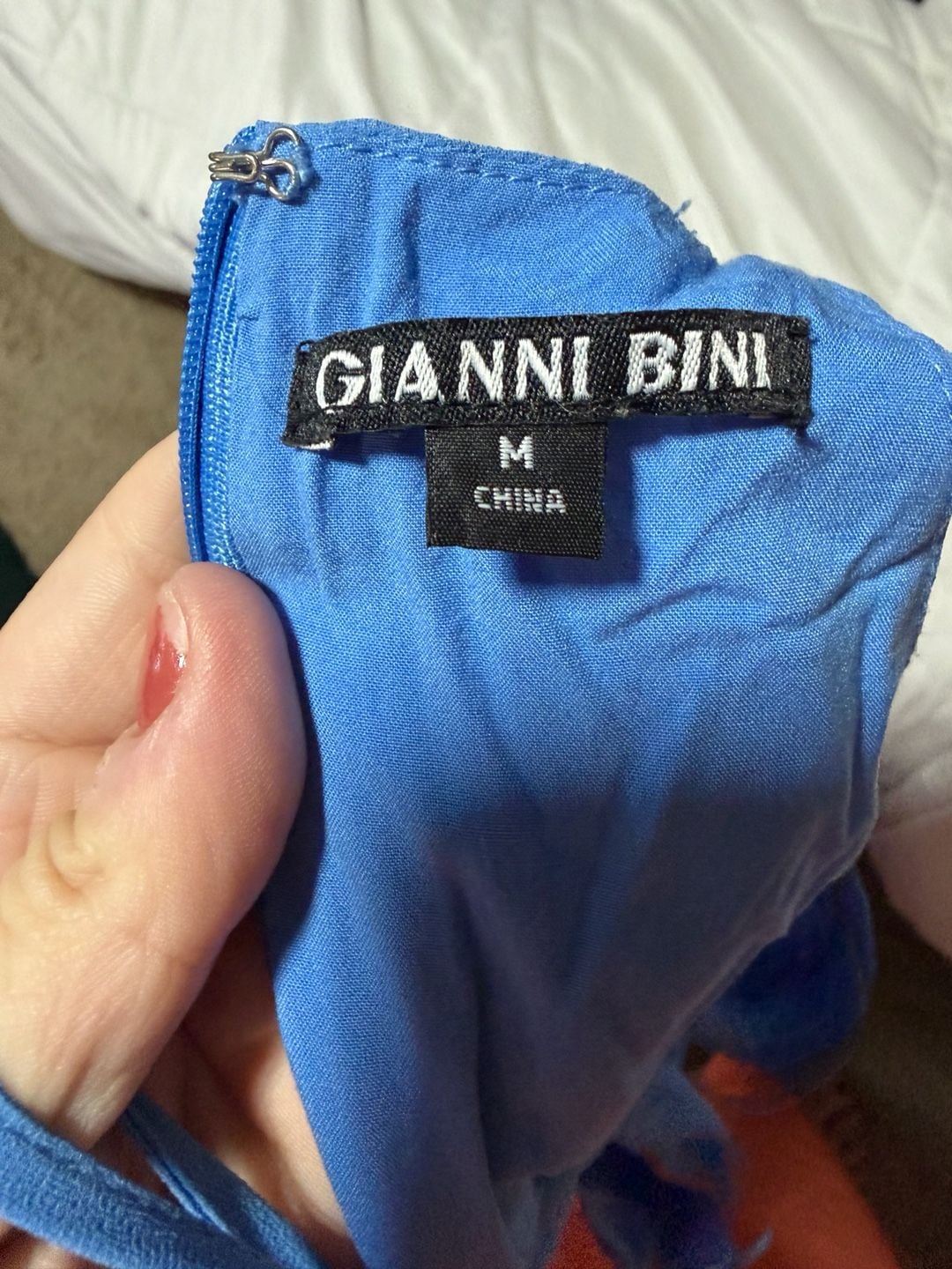 Gianni Bini Halter Jumpsuit Size M Blue 6