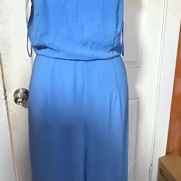 Gianni Bini Halter Jumpsuit Size M Blue