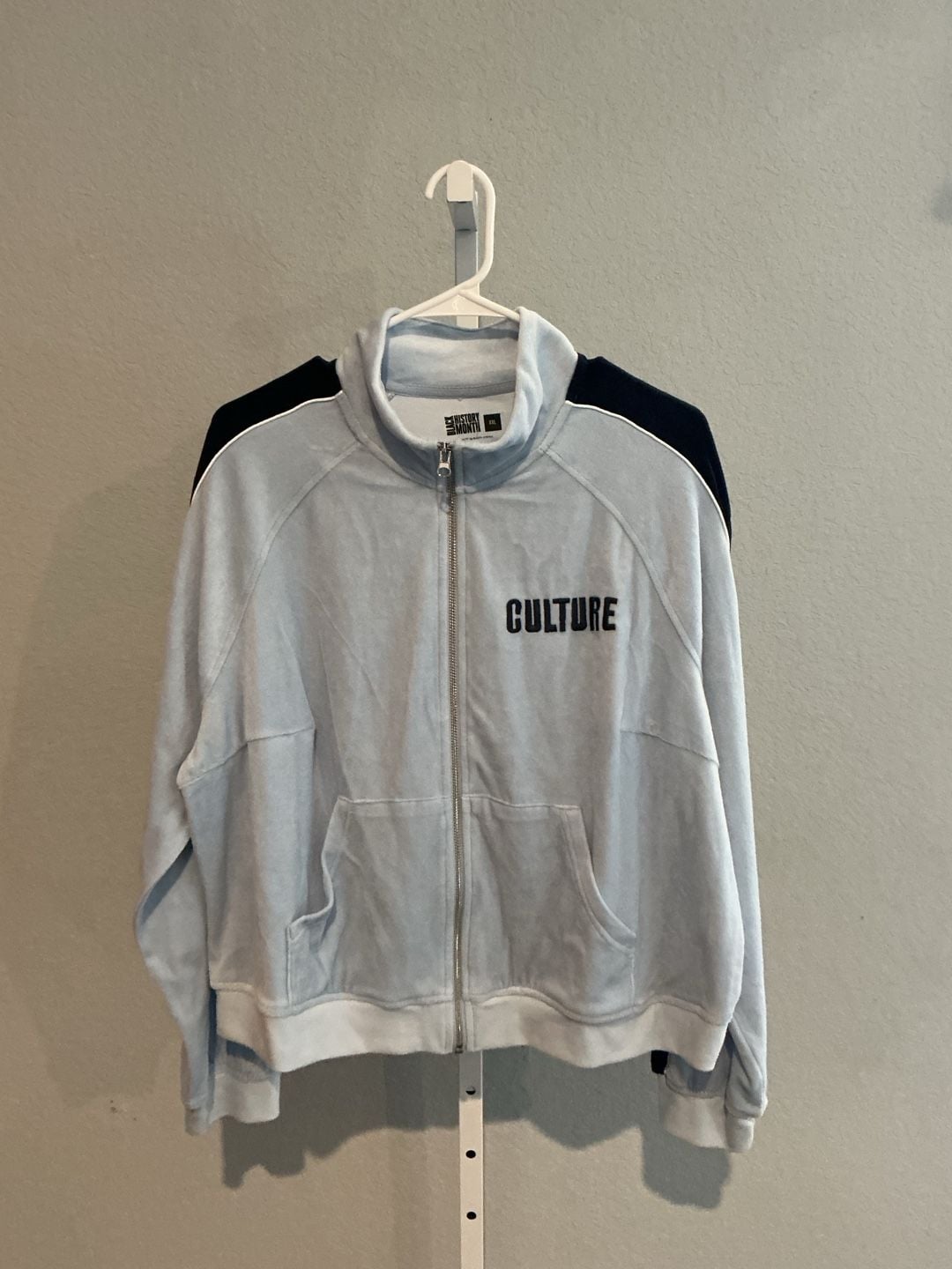 Black History Month Culture Velour Track Jacket Size XXL 2