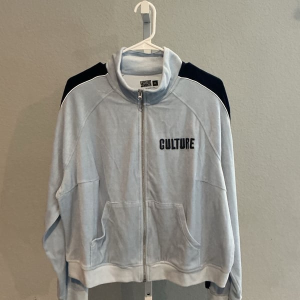 Black History Month Culture Velour Track Jacket Size XXL