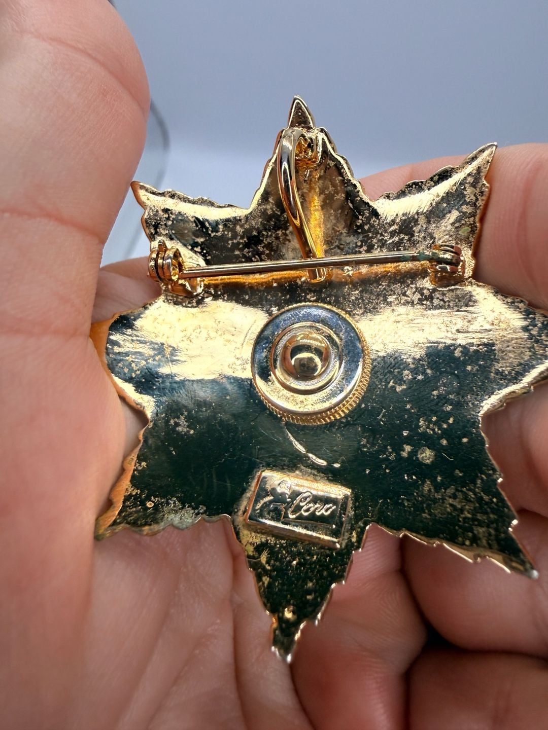 Coro Star Brooch Enamel Heraldic Pin Vintage 4
