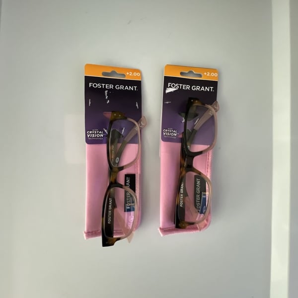 Foster Grant Reading Glasses 2-Pair Set +2.00 Tortoise