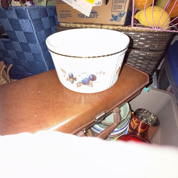 Royal Worcester Evesham Gold Souffle Bowl