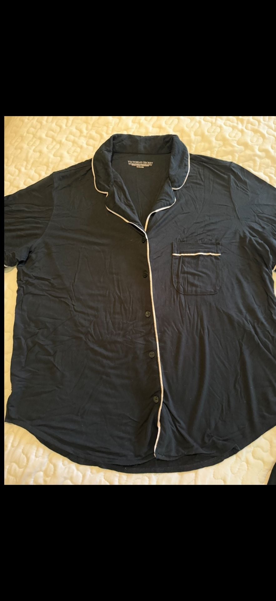 Victoria's Secret Pajama Set Size M Black 3