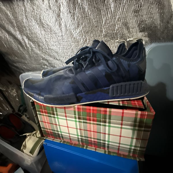 Adidas NMD_R1 Fractal Camo Collegiate Navy Shoes