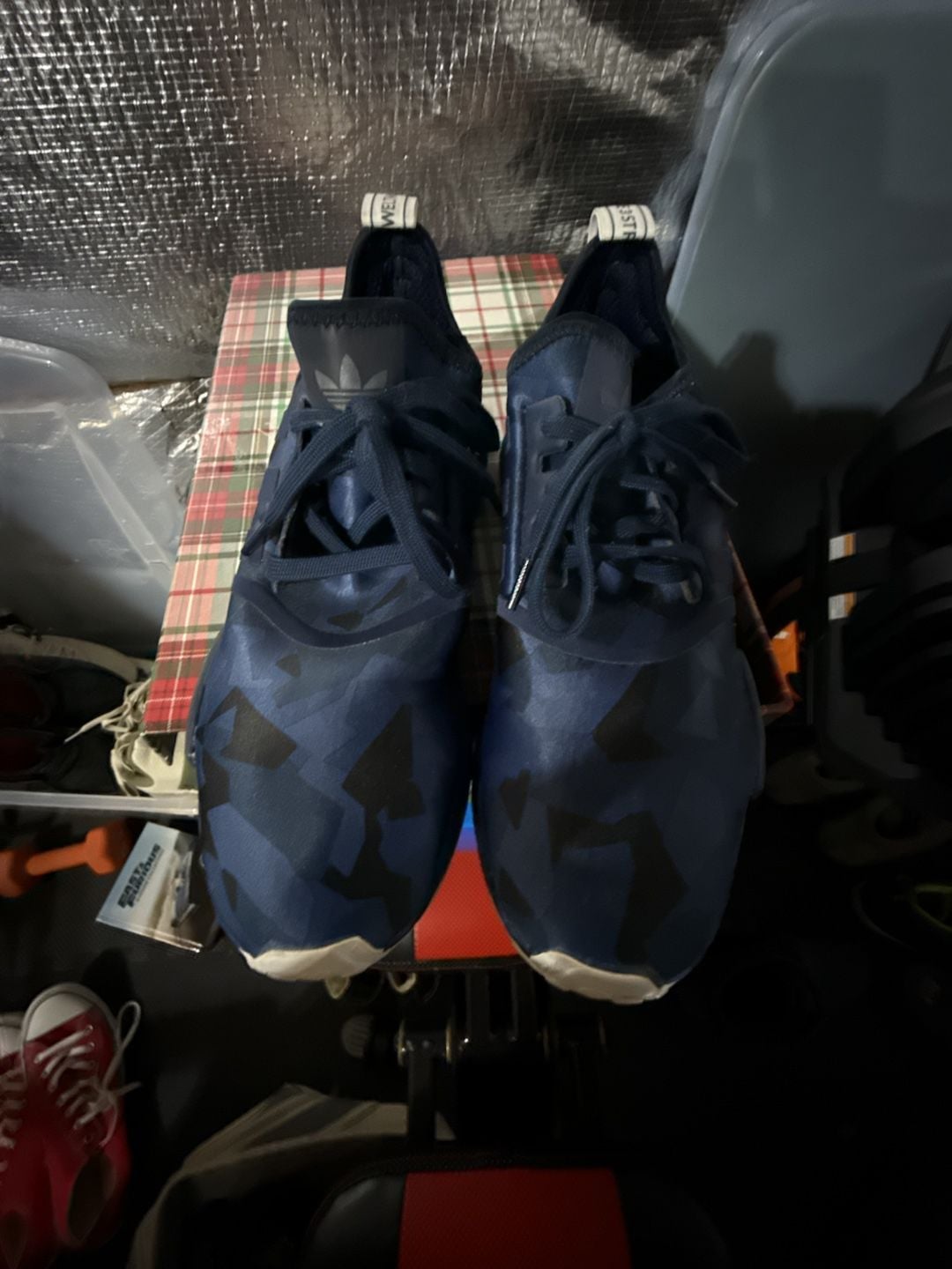 Adidas NMD_R1 Fractal Camo Collegiate Navy Shoes 3