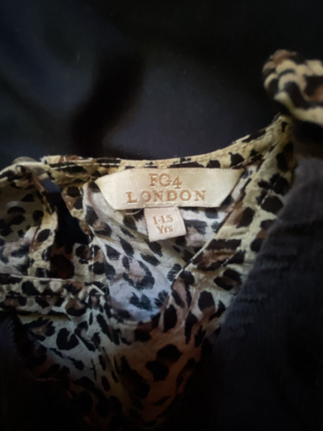 FG4 London Overalls Set Size 1-1.5 Yrs Corduroy Leopard Print Outfit 5
