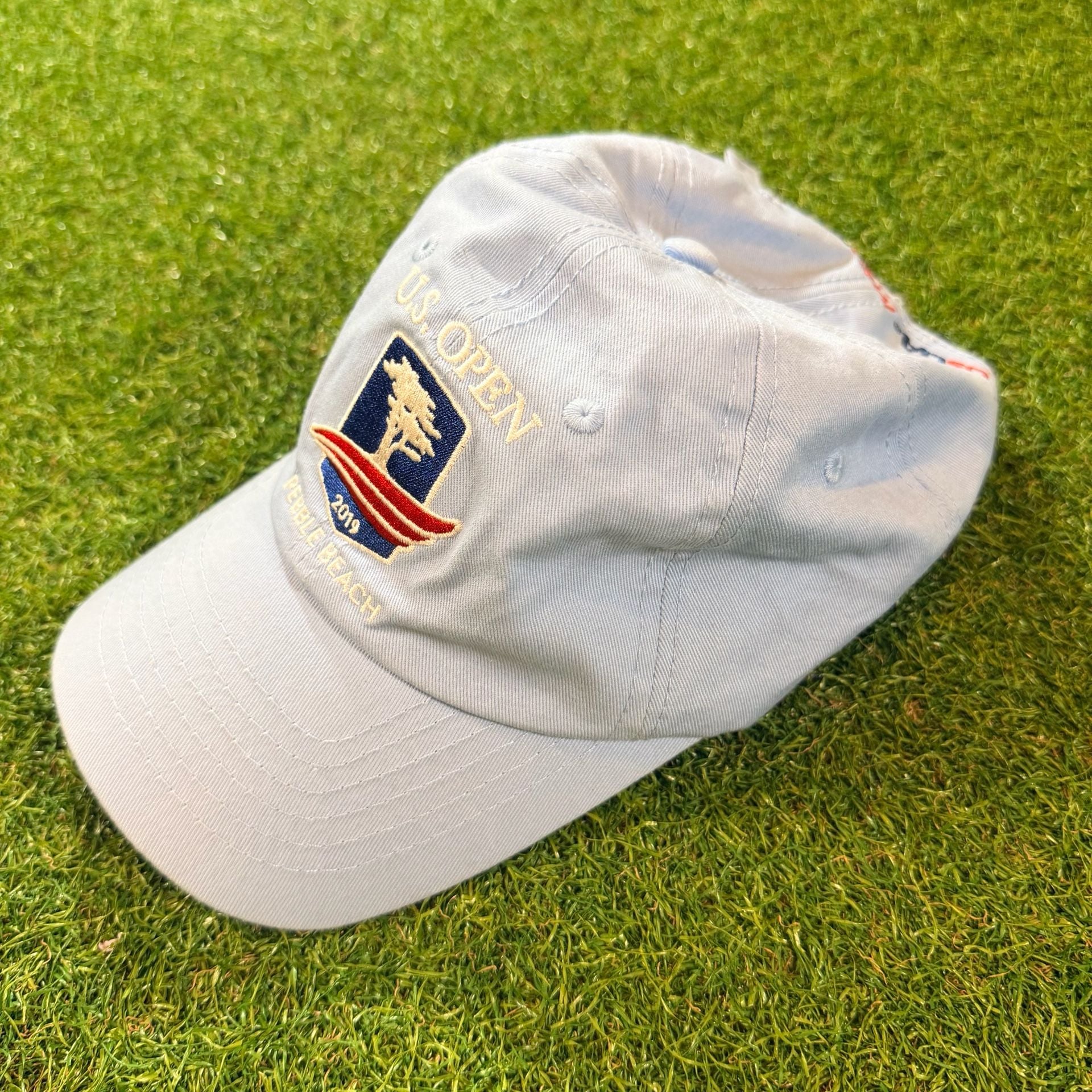 USGA U.S. Open Pebble Beach 2019 Golf Hat Cap Light Blue Adjustable 3