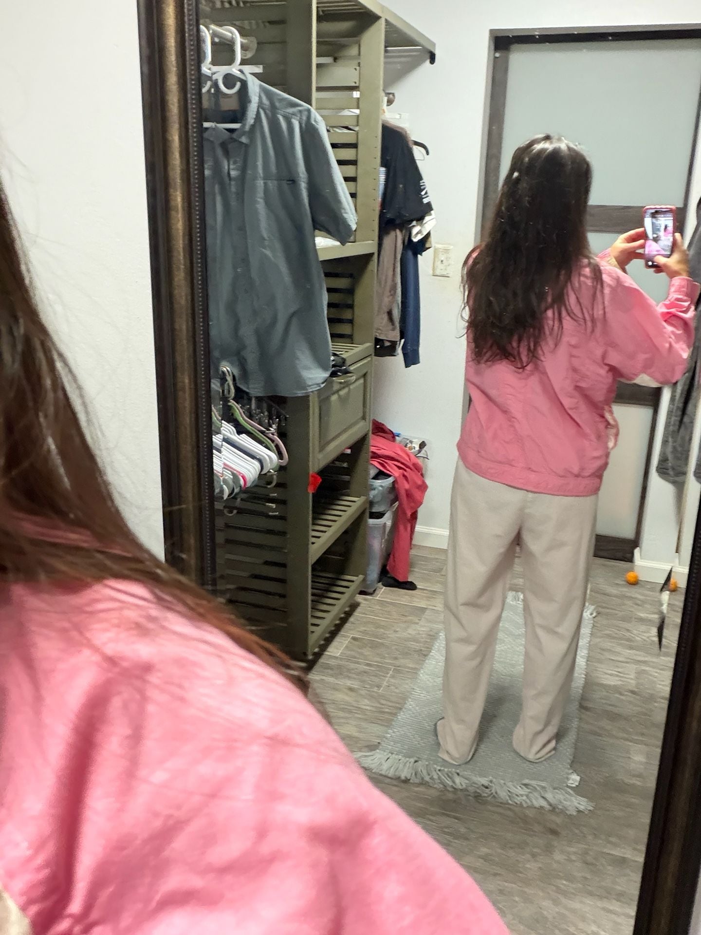 Vintage 3 piece jogging suite set pink sport jacket Nylon zip up Halloween 2