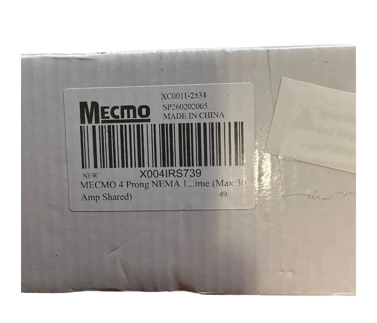 Mecmo 4 Prong NEMA Power Cord Y Adapter Max 30 Amp Shared 4