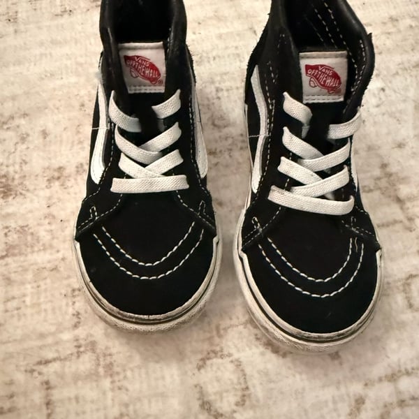 Vans Sk8-Hi Zip Size 8.0 Black White