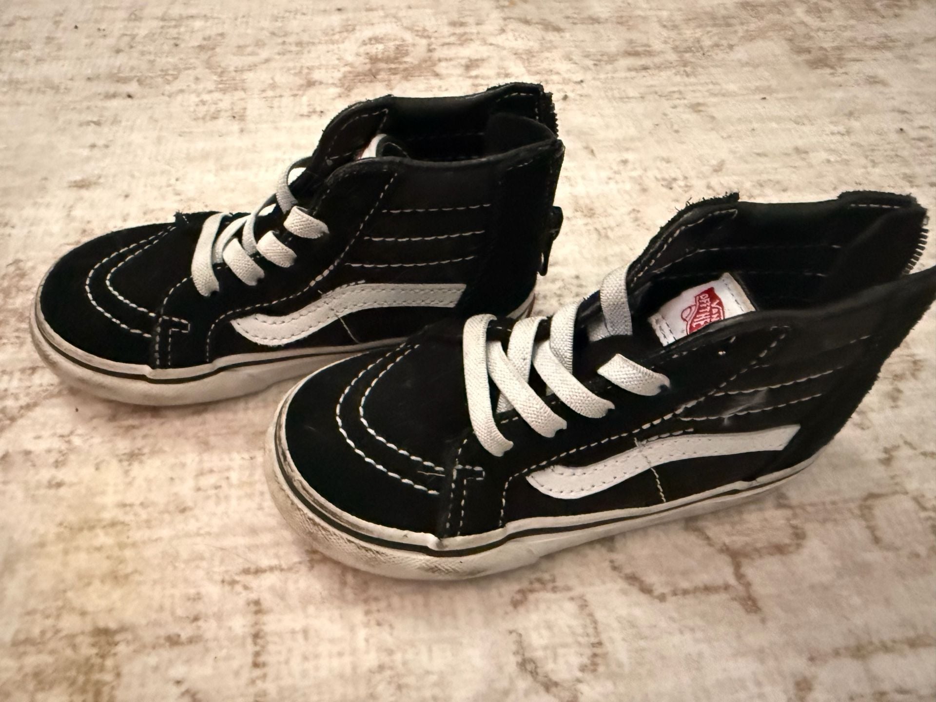 Vans Sk8-Hi Zip Size 8.0 Black White 3