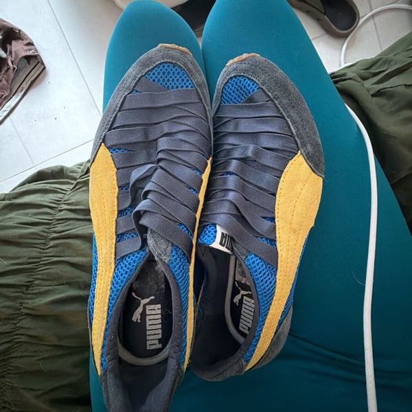 Puma H-Street Sneakers Blue Yellow Grey