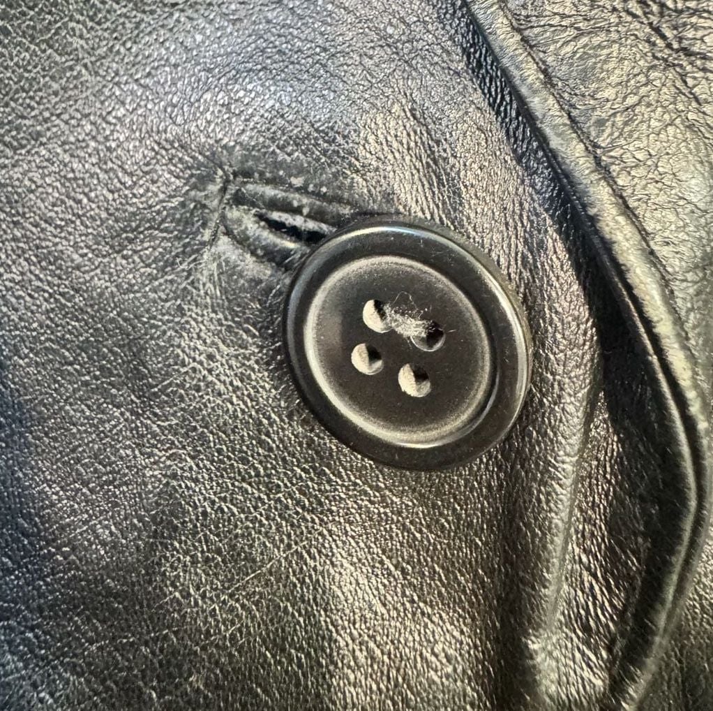 John Paul Richard Black Genuine Leather Coat Women 22 Plus Size Y2K 10