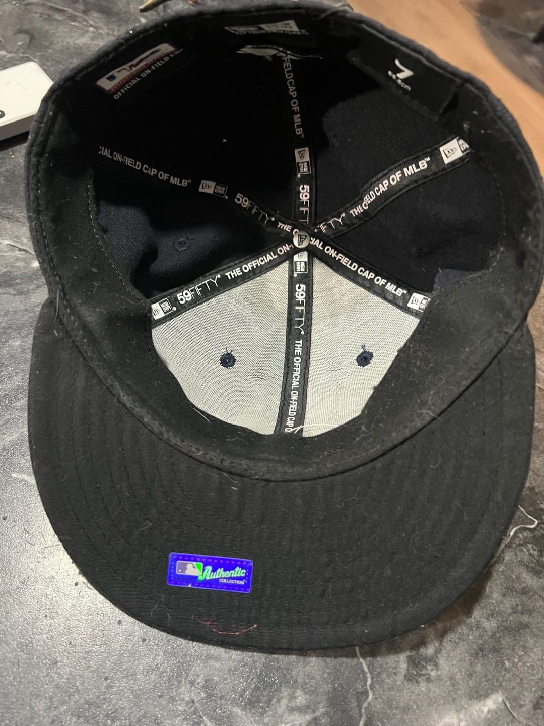 New Era New York Yankees 59FIFTY Fitted Hat Size 7 Blue 2