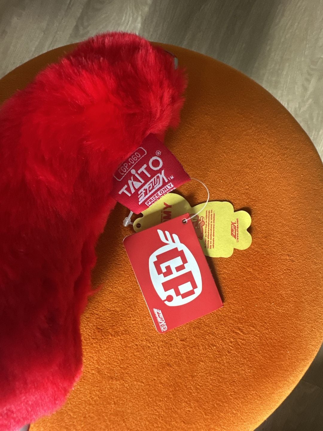 Taito Chax GP Gloomy Bear Red Paw Plush Keychain 5