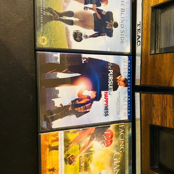 Inspirational True Story DVD Lot - Blind Side, Pursuit Happyness, Facing Giants