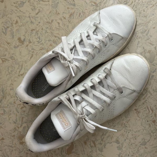 Adidas Advantage Cloudfoam White Leopard Sneakers