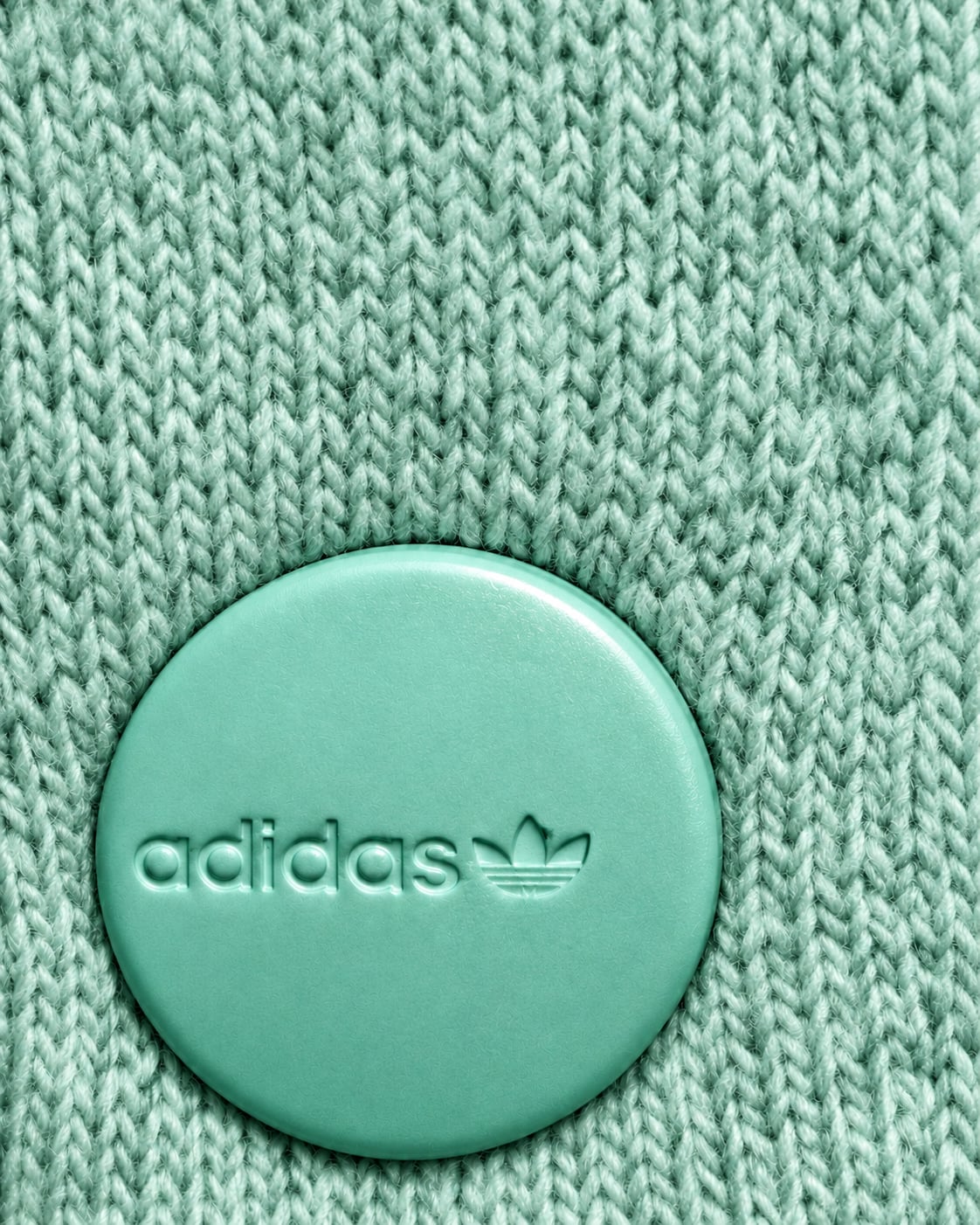 Adidas Originals Girls Youth L 13-14 Mint Green Trefoil Side Snap Hoodie 10