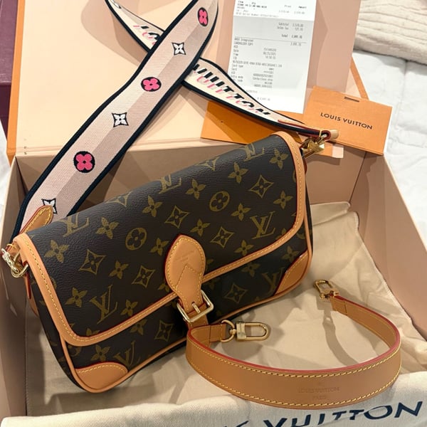 Louis Vuitton Diane Monogram Canvas Satchel Handbag