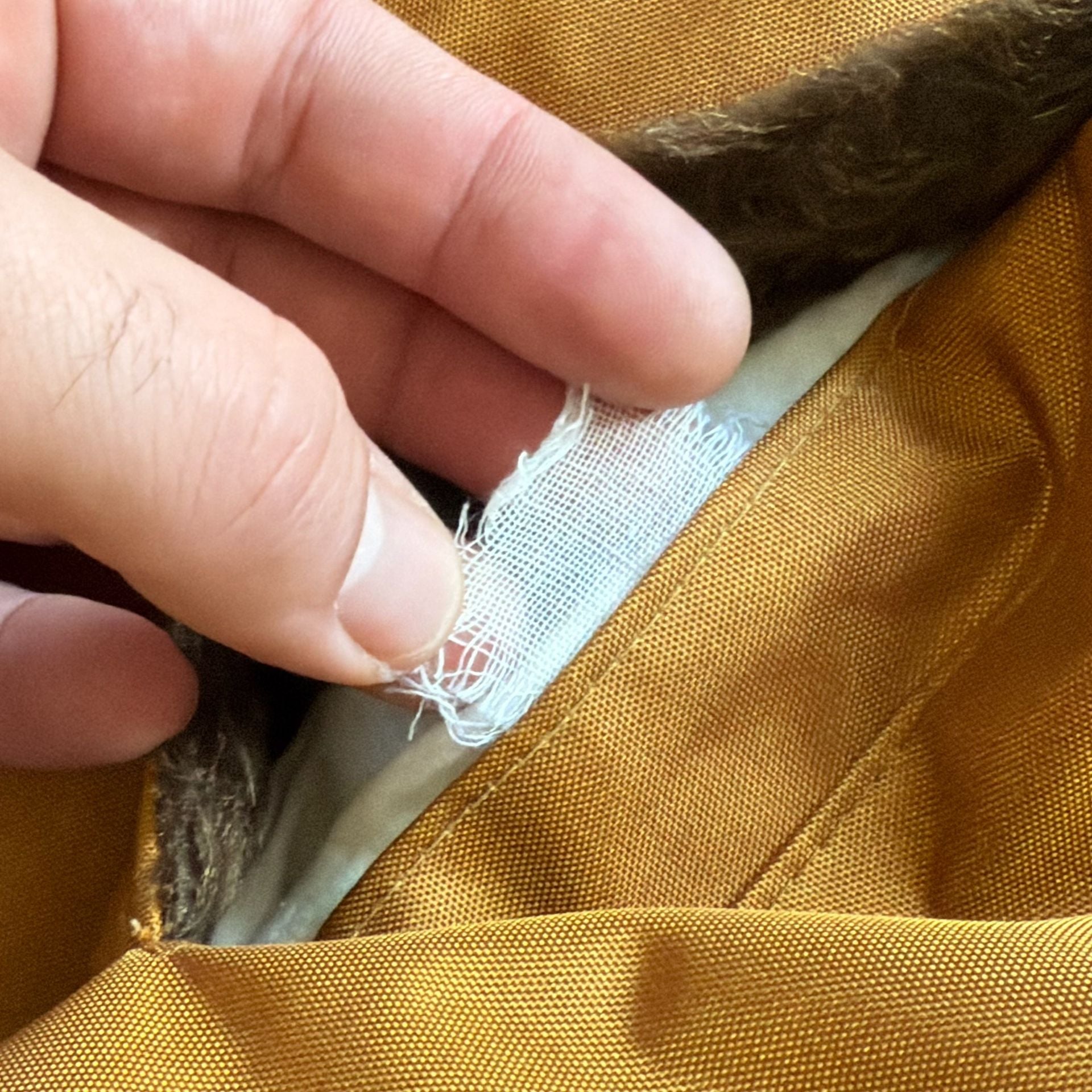 50s Reversible Pile Grizzly Hooded Work Jacket Talon - M 14