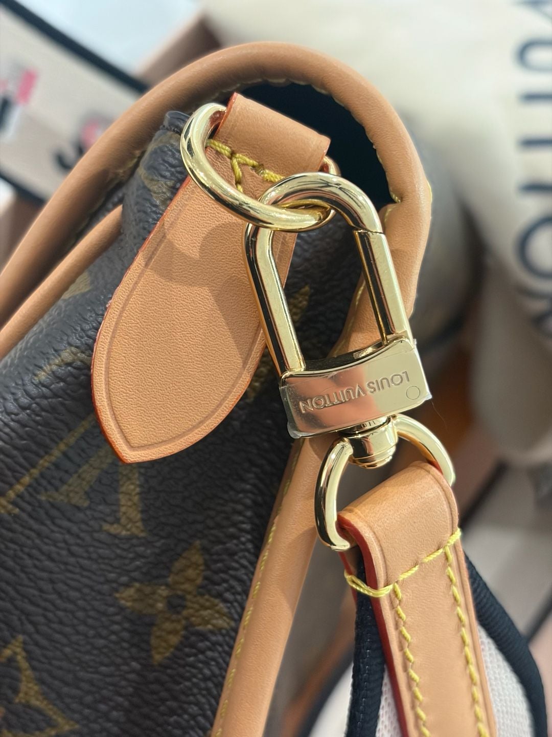 Louis Vuitton Diane Monogram Canvas Satchel Handbag 6
