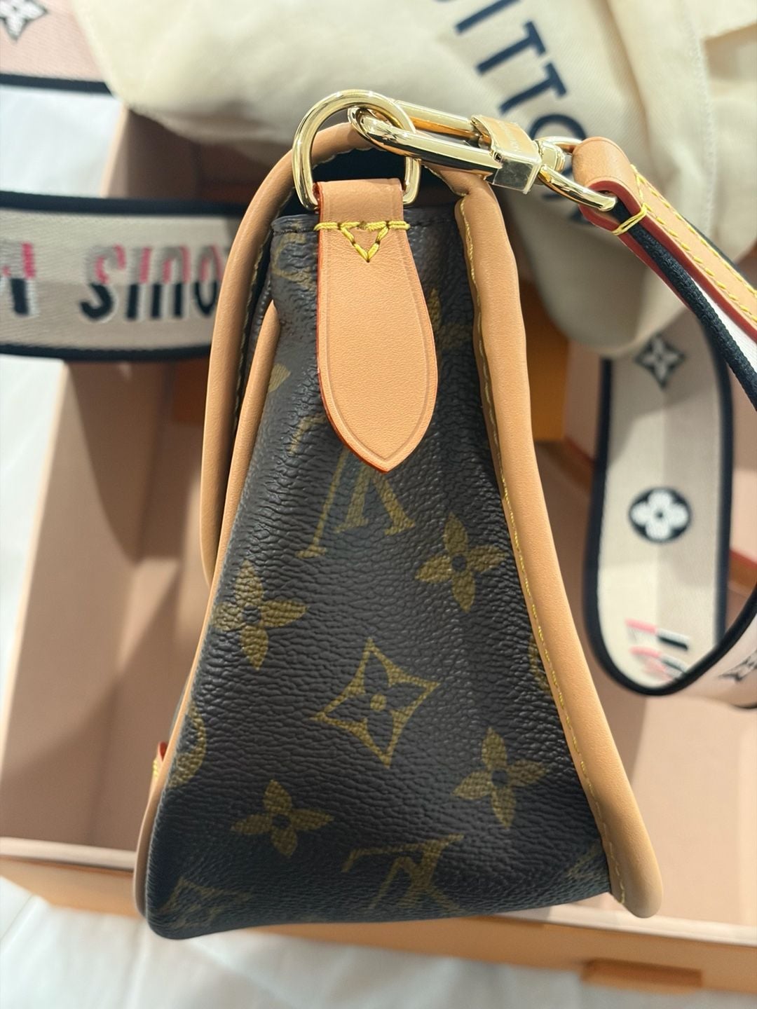 Louis Vuitton Diane Monogram Canvas Satchel Handbag 7