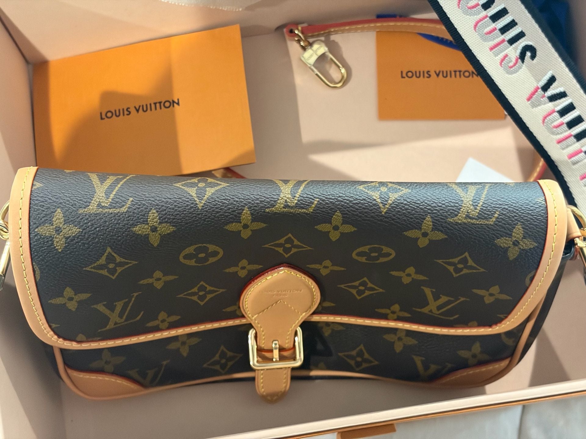 Louis Vuitton Diane Monogram Canvas Satchel Handbag 12