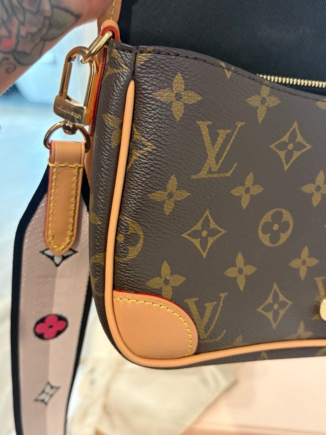 Louis Vuitton Diane Monogram Canvas Satchel Handbag 15