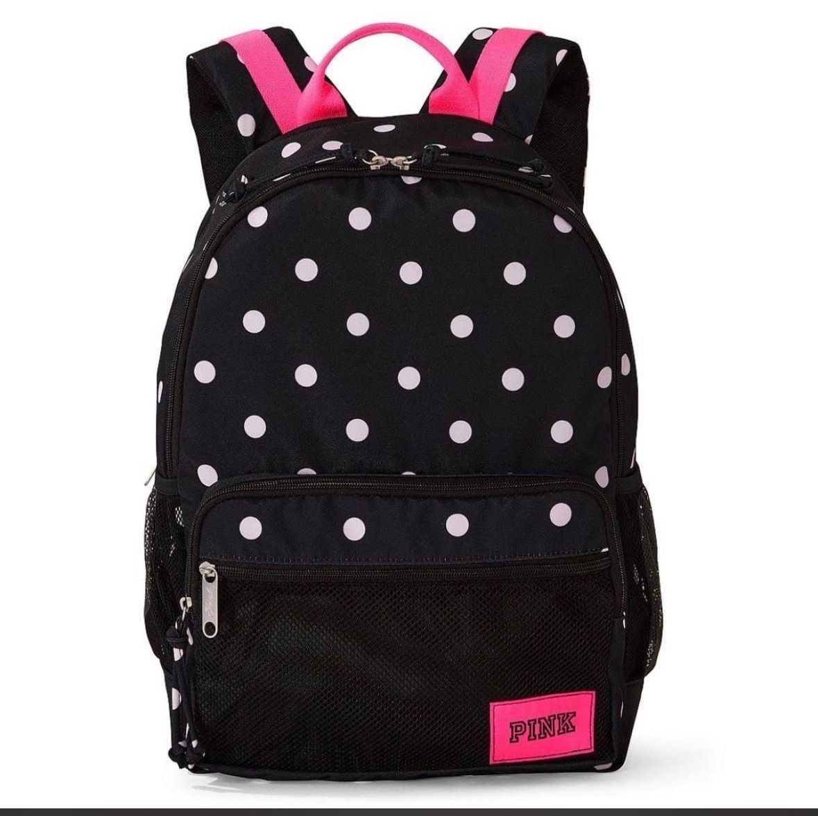 Victoria's Secret Pink Campus Backpack Black Polka Dot 2