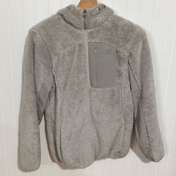 New Balance Jacket Womens Furry Deep Pile Full Zip Lightweight size Small