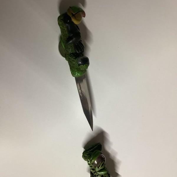 Novelty Parrot Figural Letter Opener