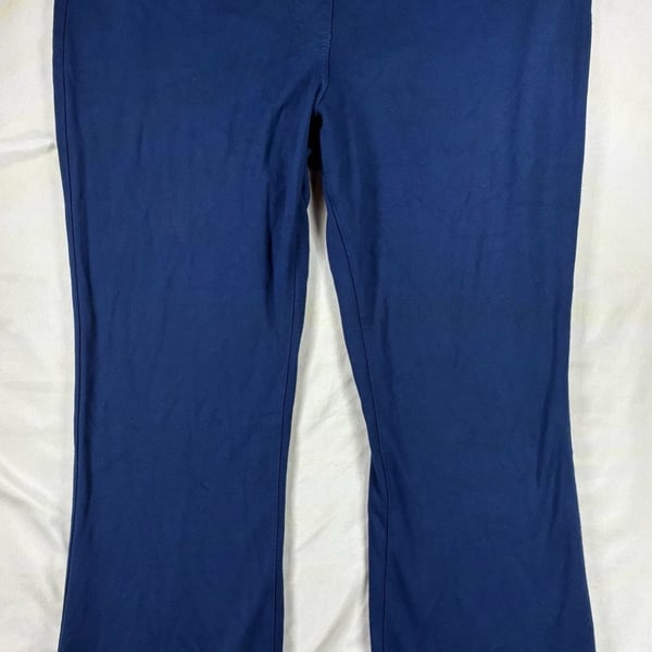 Chico's Pants Size 2 Regular Blue Pull-On Stretch