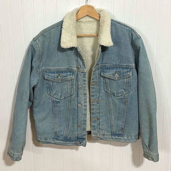 Brandy Melville John Galt Sherpa Denim Jacket