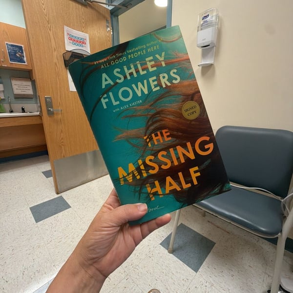 Ashley Flowers The Missing Half Signed Hardcover Novel